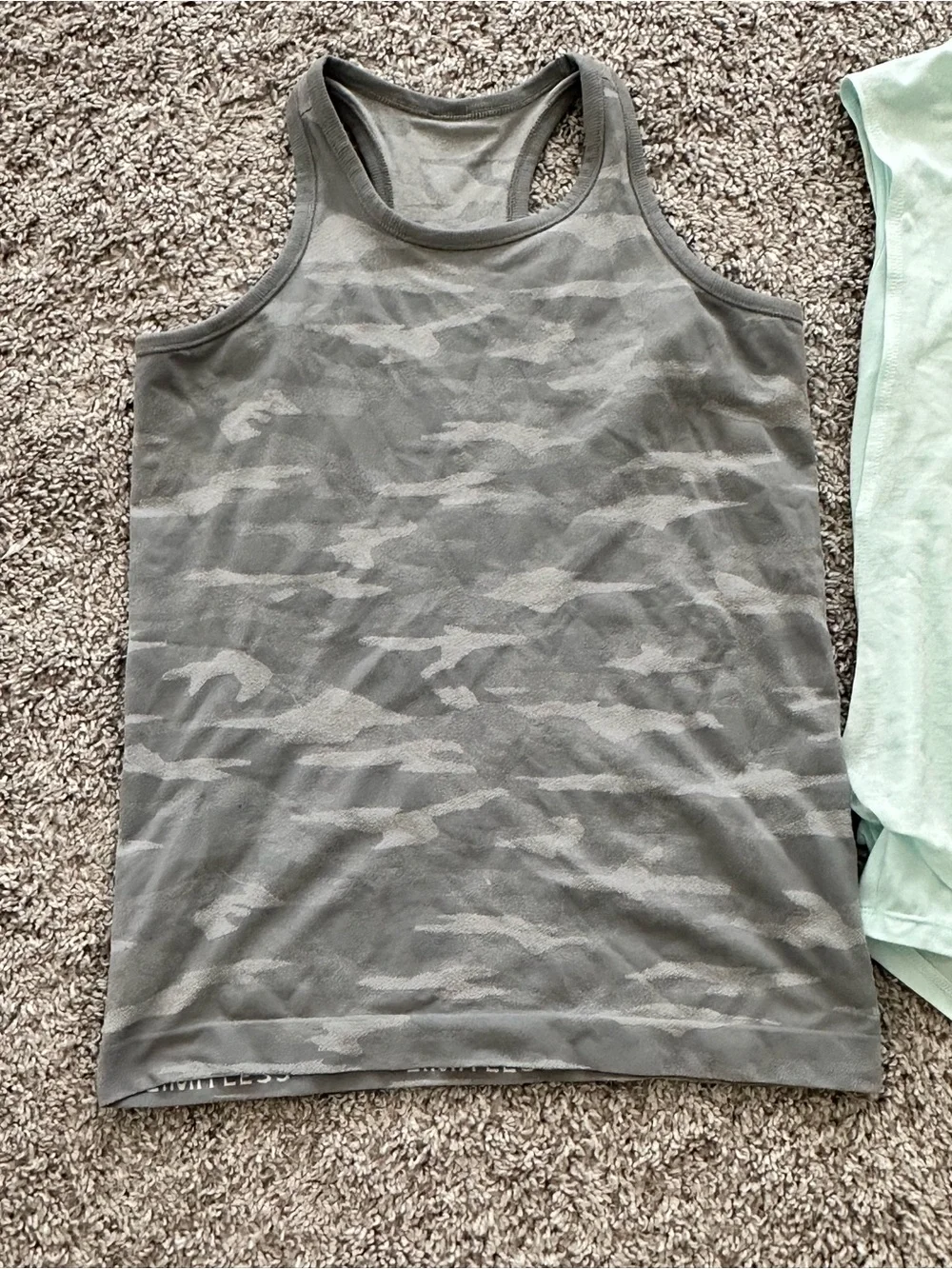 Athleta Girl Tank Bundle, Size L/12 — Camo & Mint